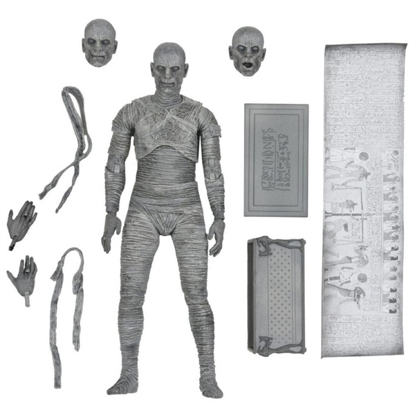 Universal Monsters Action Figure Ultimate Mummy B&W 18cm