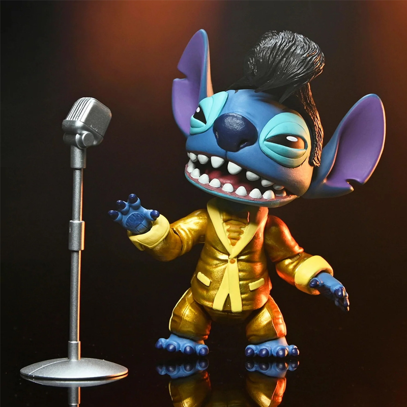 Disney Lilo et Stitch Ultimate Gold Suit Elvis Stitch 5cm 