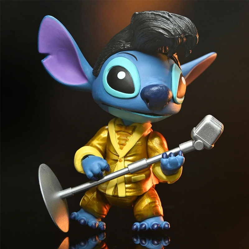 Disney Lilo et Stitch Ultimate Gold Suit Elvis Stitch 5cm 