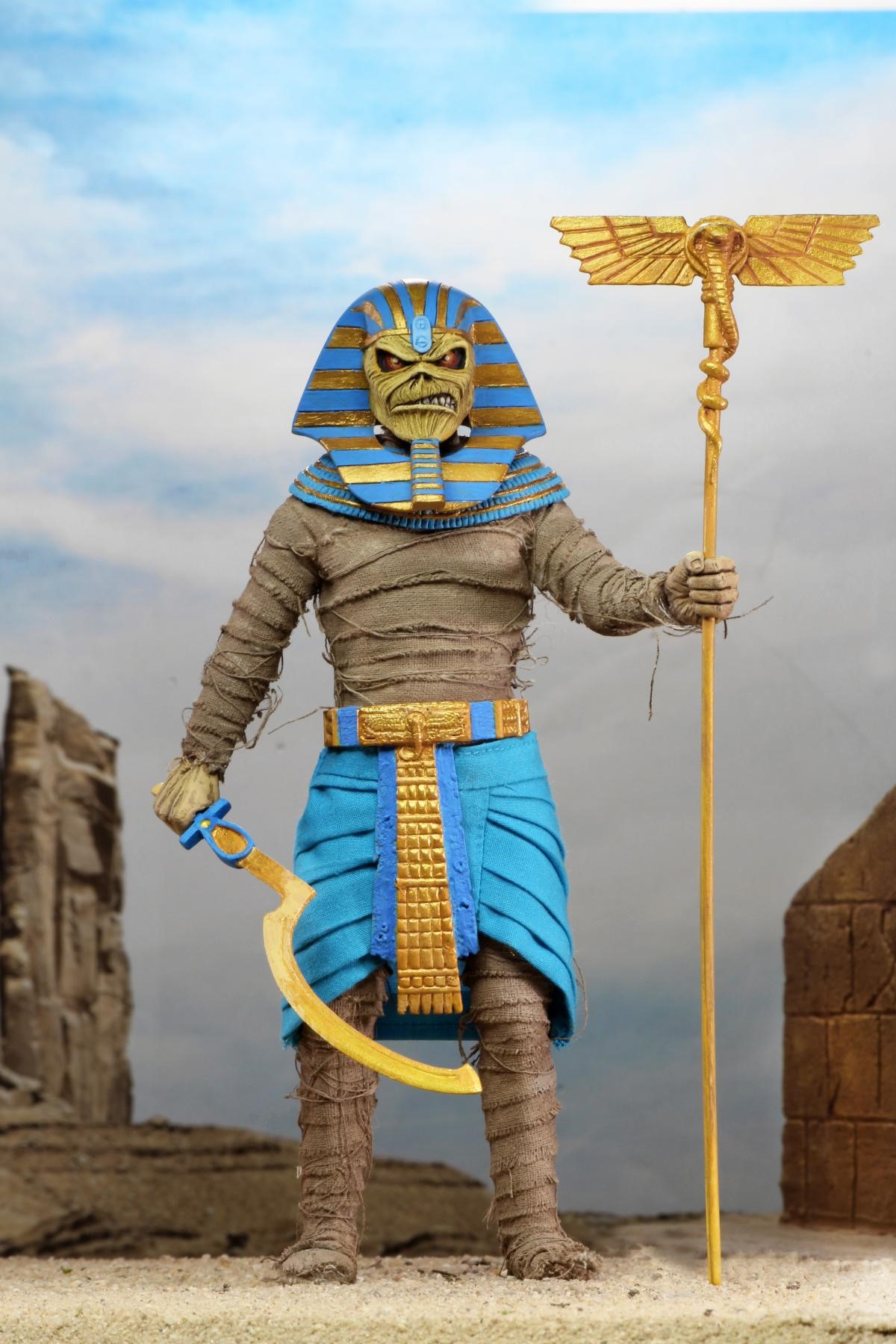 Iron Maiden Retro Action Figure Eddie Pharaoh 20cm