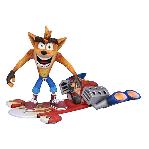 Crash Bandicoot Figure Deluxe Hoverboard 14cm