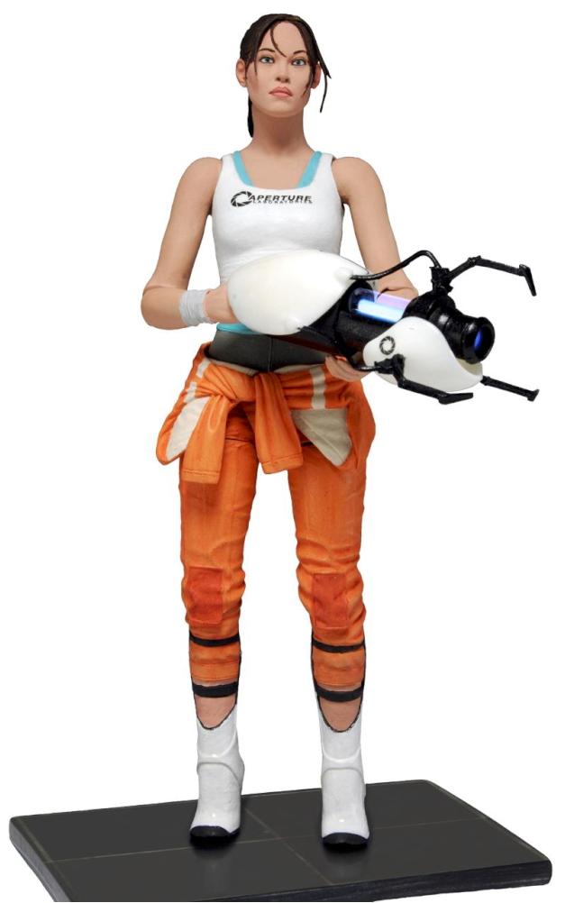 Portal 2 Chell + portal Gun Light up figure 18cm