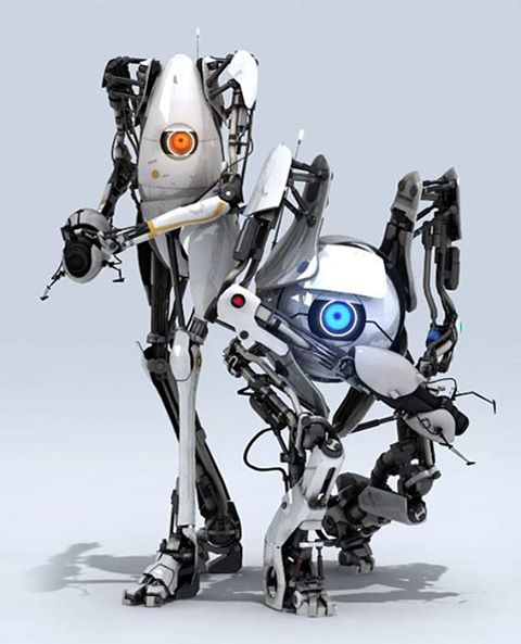 Portal 2 figurine Deluxe Coop Mod Atlas avec ASHPD lumineux 18cm