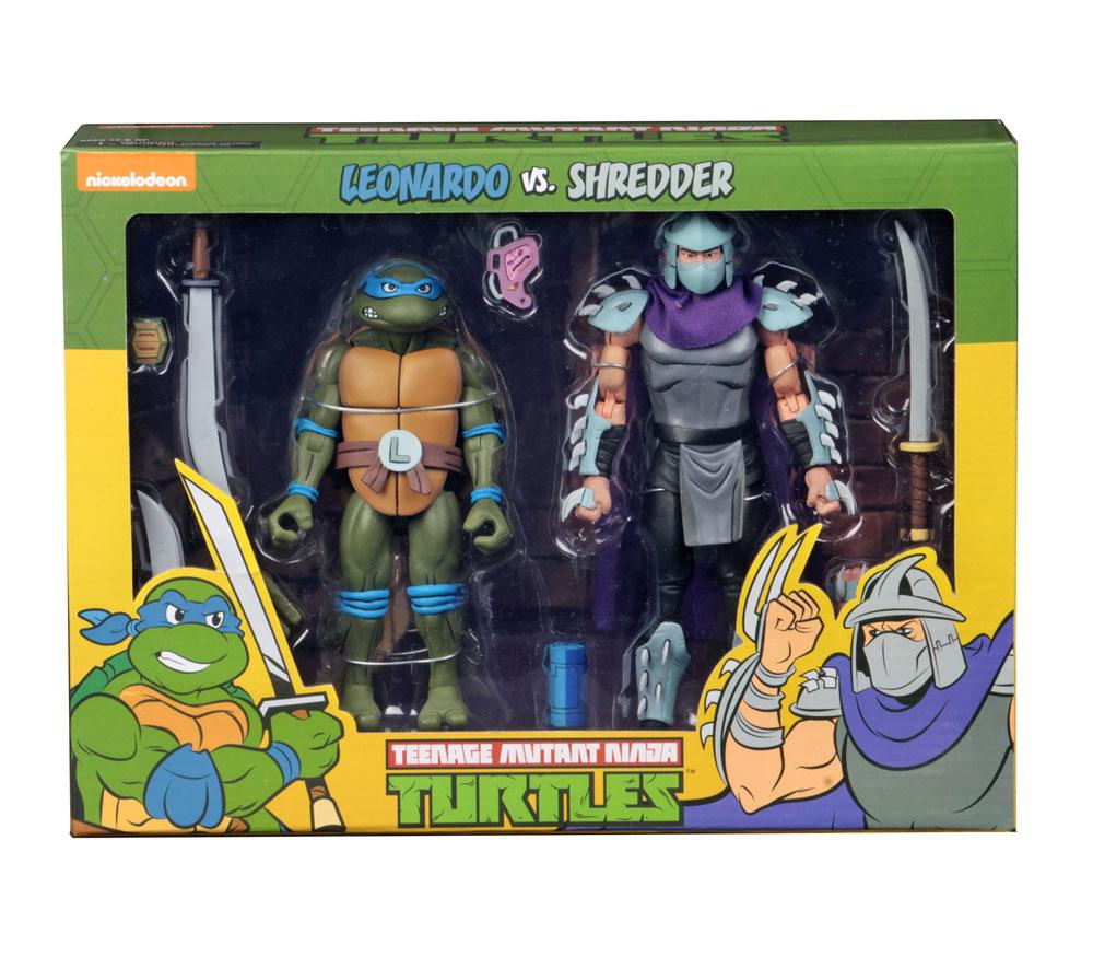 TMNT 2-Pack Leonardo & Shredder 18cm