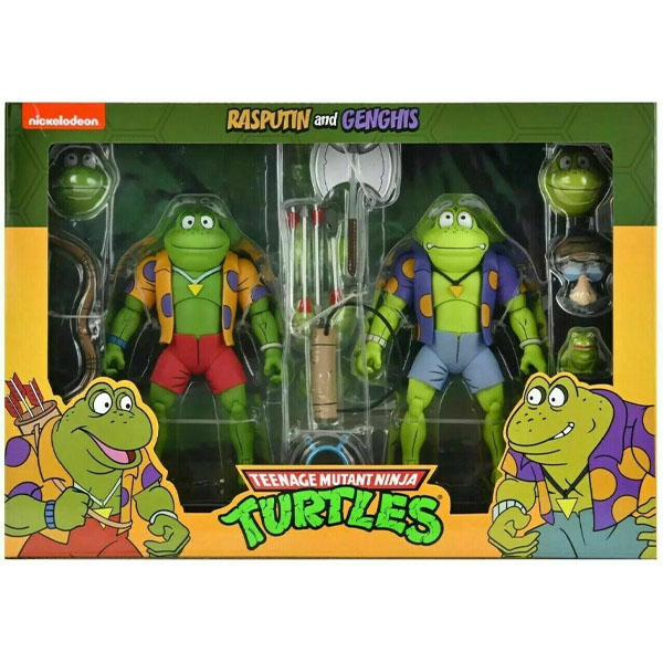 TMNT Tortues Ninja Cartoon 2-Pack Ranas Genghis & Rasputin 18cm