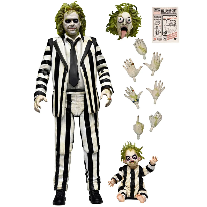 Beetlejuice Ultimate Beetlejuice Striped Suit 18cm 