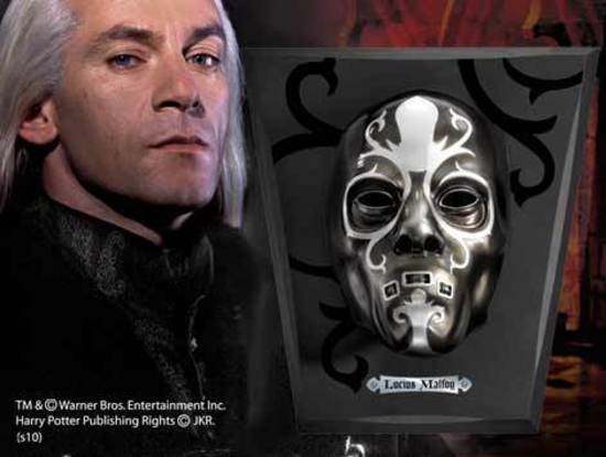 Harry Potter Replique masque Mangemort Lucius Malfoy 