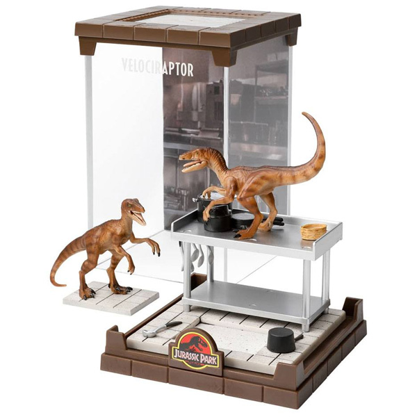 Jurassic Park Créature Diorama Velociraptors 18cm