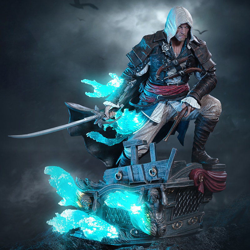 Assassins Creed Black Flag Resynced  Statue 1/8 Animus Edward Kenway