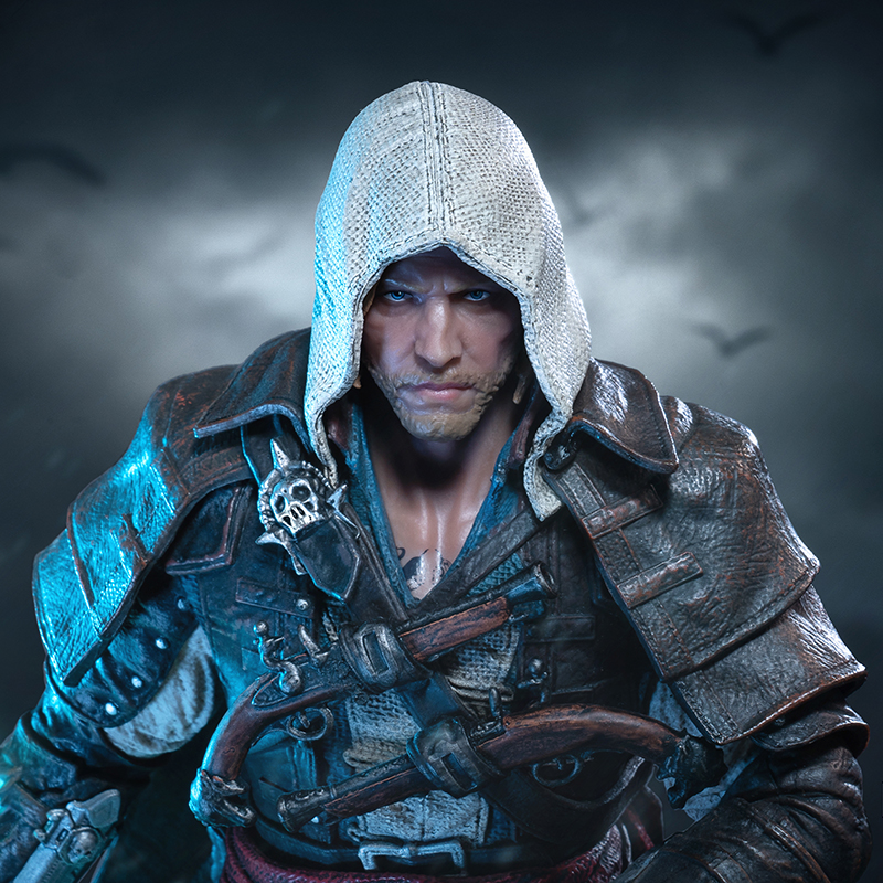 Assassins Creed Black Flag Resynced  Statue 1/8 Animus Edward Kenway
