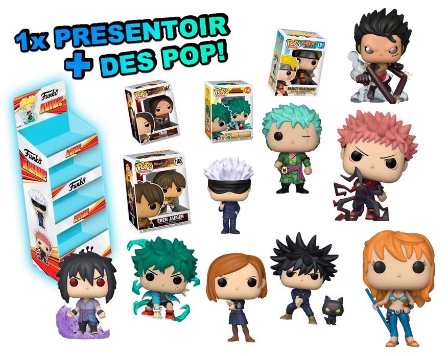 ID9 - Pack Pop One Piece My Hero Academia Jujutsu Kaisen Naruto Attaque