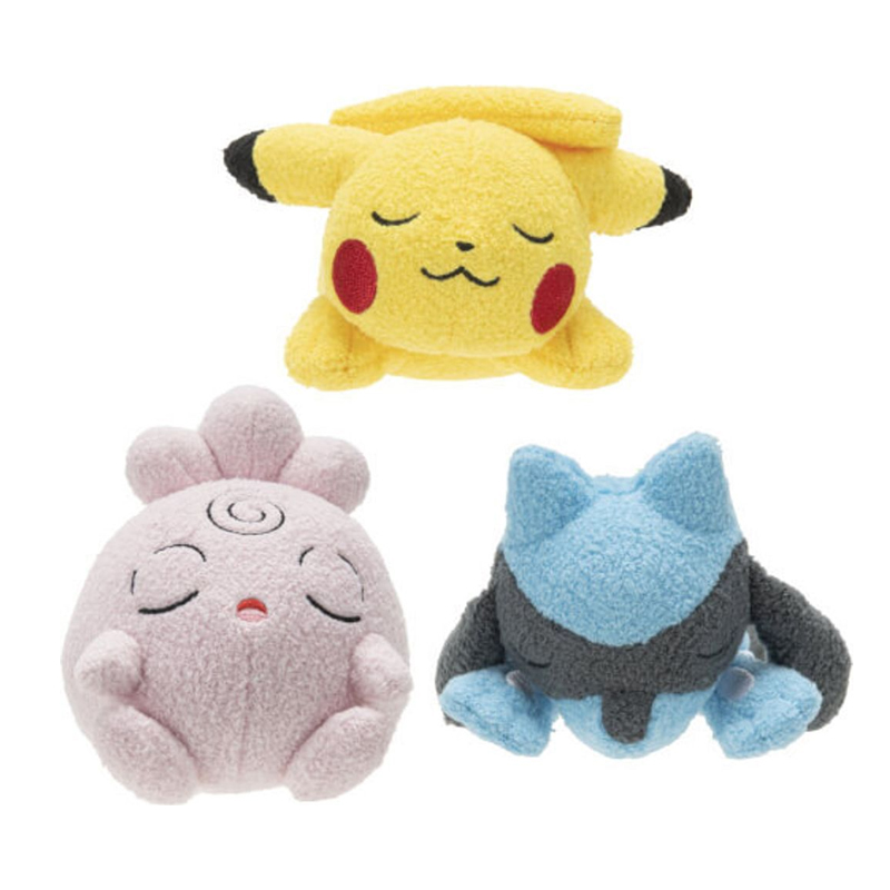 Pokemon Peluche 12,5cm Sleeping asst 9Pcs