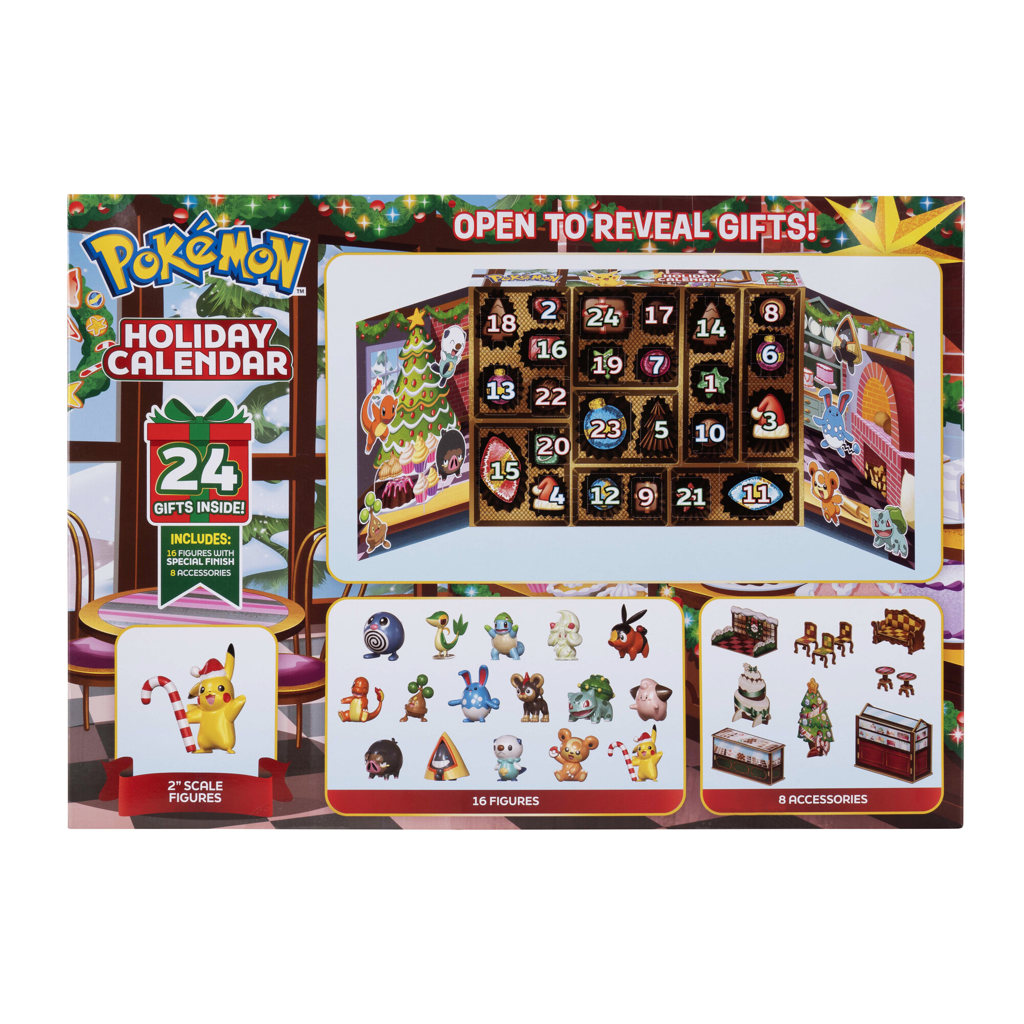 Pokemon Calendrier de l'avent 2025 24pcs Battle Figure