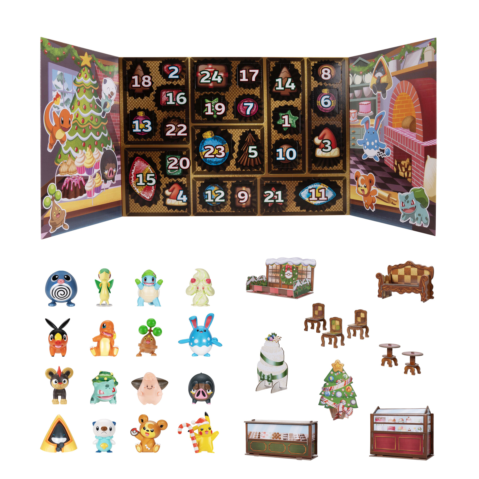 Pokemon Calendrier de l'avent 2025 24pcs Battle Figure