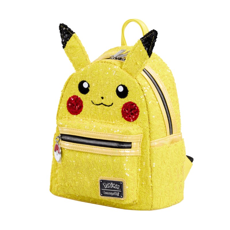 Pokemon Loungefly Mini Sac A Dos Sequin Pikachu Cosplay