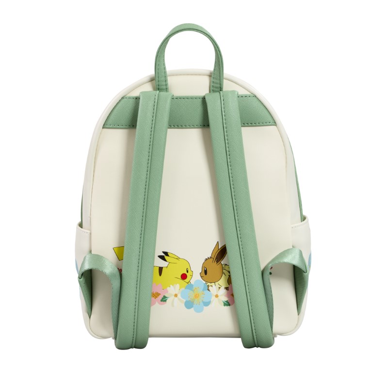 Pokemon Loungefly Mini Sac A Dos Pikachu & Eevee Floral