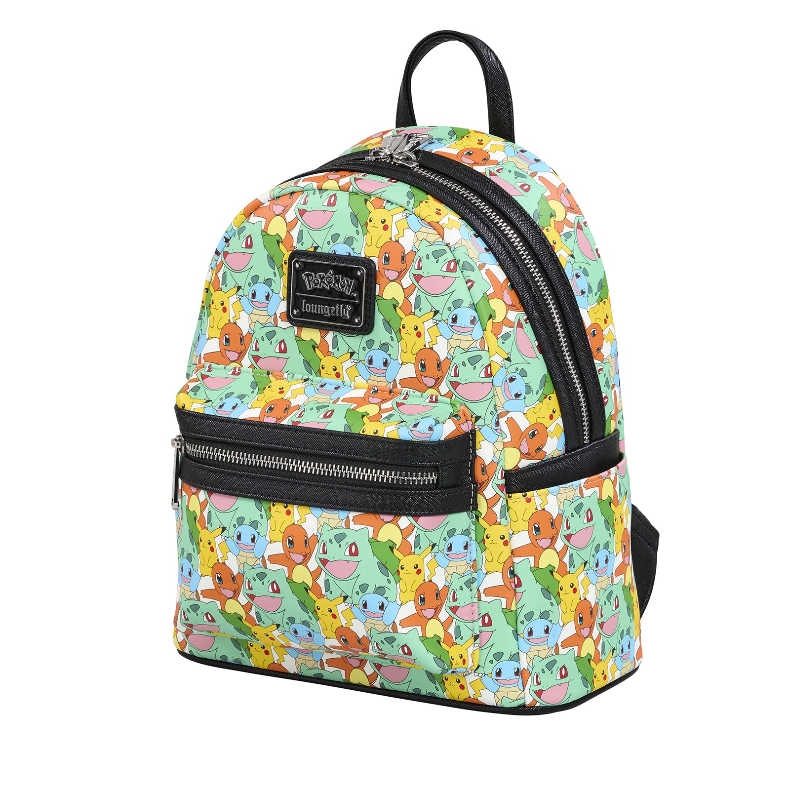 Pokemon Loungefly Mini Sac A Dos Pikachu And Starters All Over Print