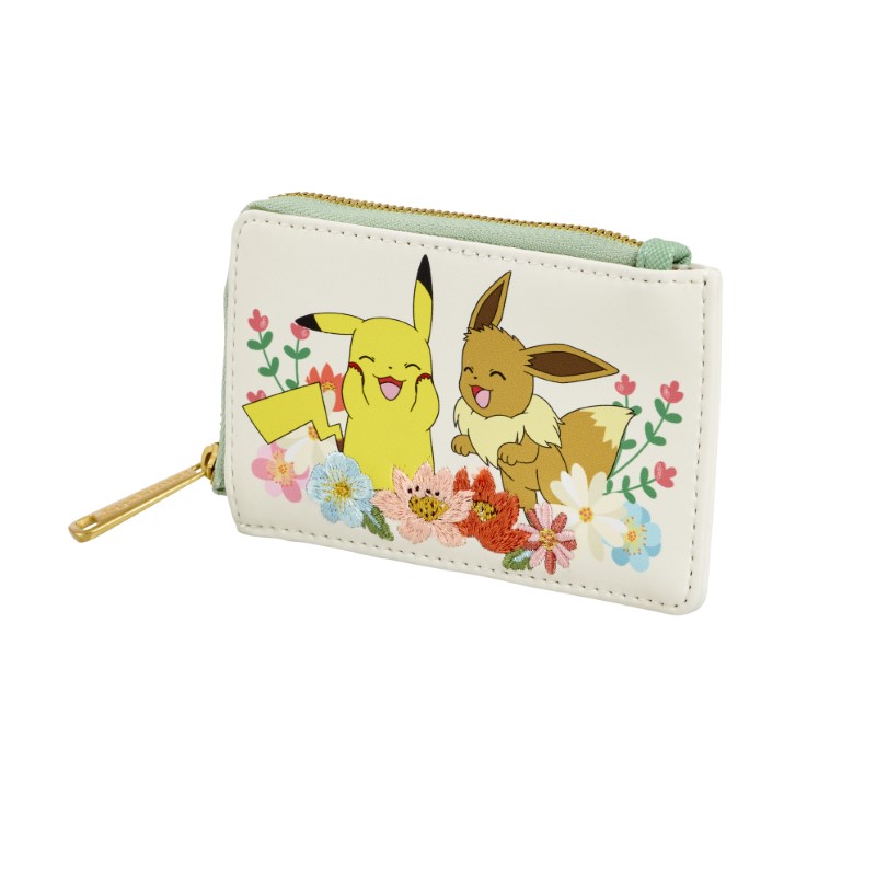 Pokemon Loungefly Portefeuille Pikachu & Eevee Floral