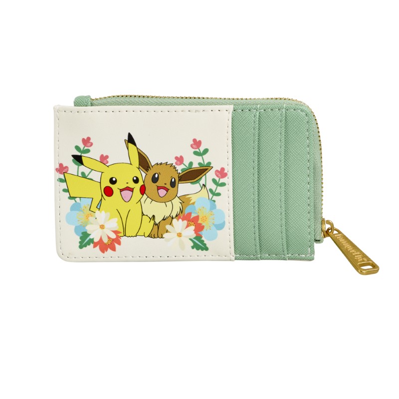 Pokemon Loungefly Portefeuille Pikachu & Eevee Floral