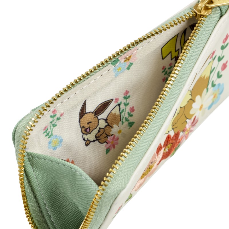 Pokemon Loungefly Portefeuille Pikachu & Eevee Floral
