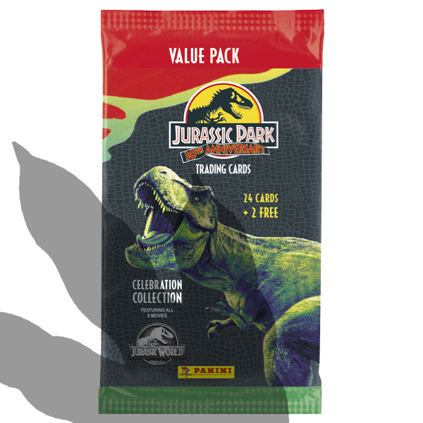 Jurassic Park Trading Cards 30eme Anniv Fat Pack 24 Cartes 2 Offertes