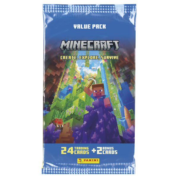 Minecraft Trading Cards Serie 3 Fat Pack 24 Cartes + 2 Cartes Bonus