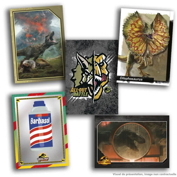 Jurassic Park Trading Cards 30eme Anniv Boite De 18 Pochettes