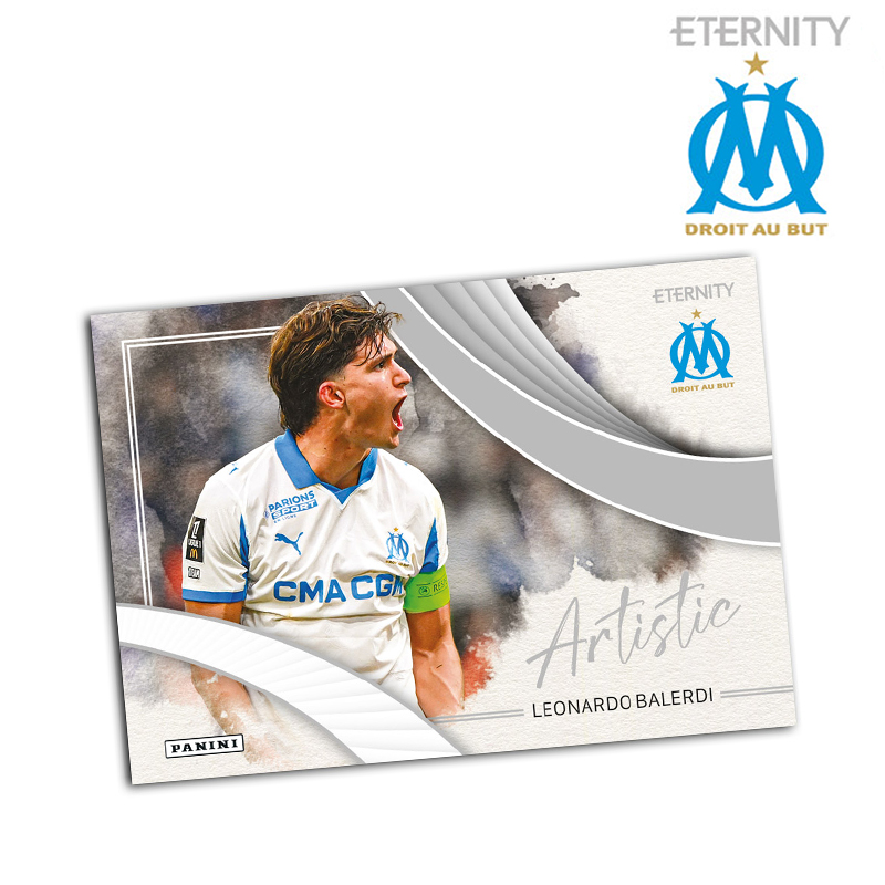 OM 2025 Eternity Trading Cards Panini Premium 10 Pochettes 10 Cartes