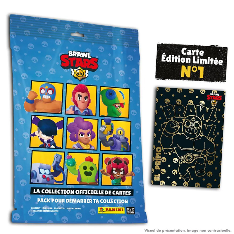 Brawl Stars  Panini  TC Starter-Pack 1 Binder + 2 Pochettes + 1 Carte El