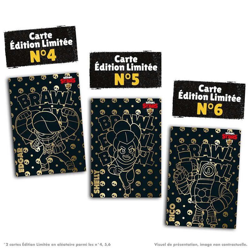 Brawl Stars  Panini  TC Blister 5 Pochettes + 2 Cartes El