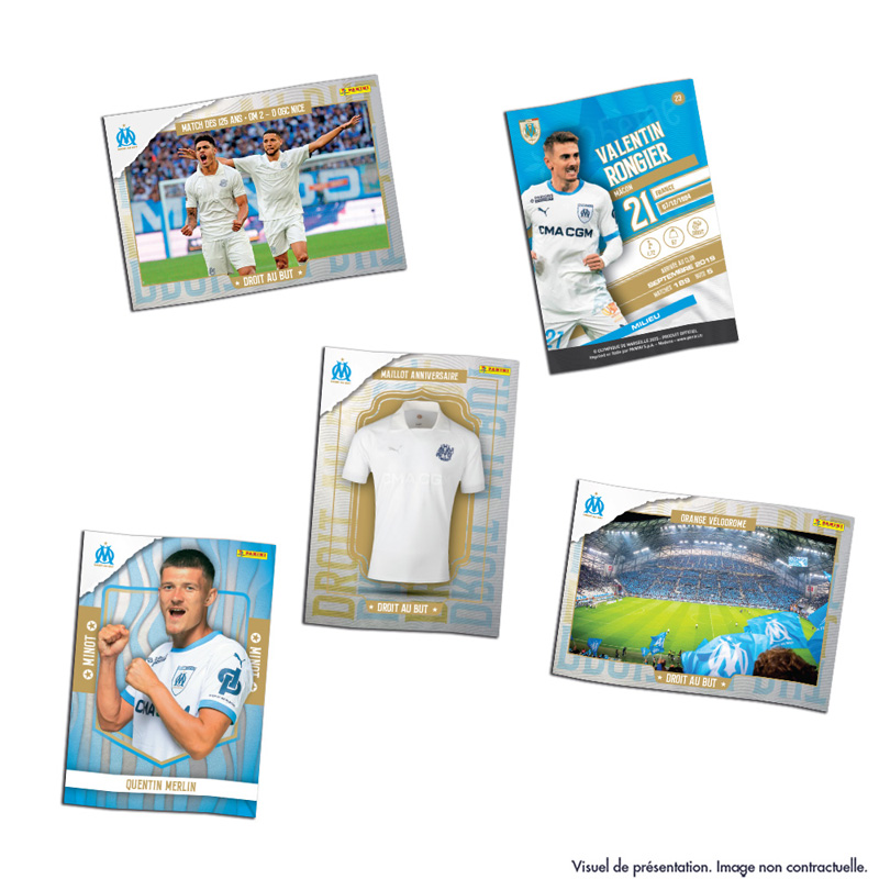 Football OM Panini Tc Coffret 125 Ans Boite 50 Cartes + 2 cartes OVNI