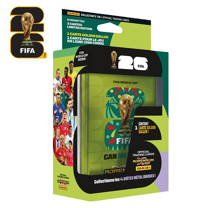 Fifa World Cup 26TM TCG Panini Boite Metal Maxi