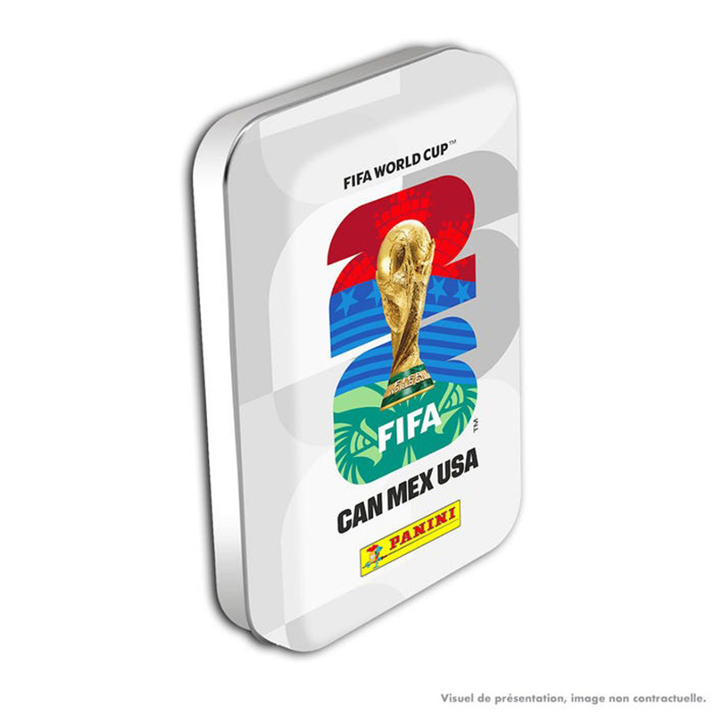 Coupe Du Monde Fifa 26TM Panini Stickers Boite Métal Mini 8 Pochettes