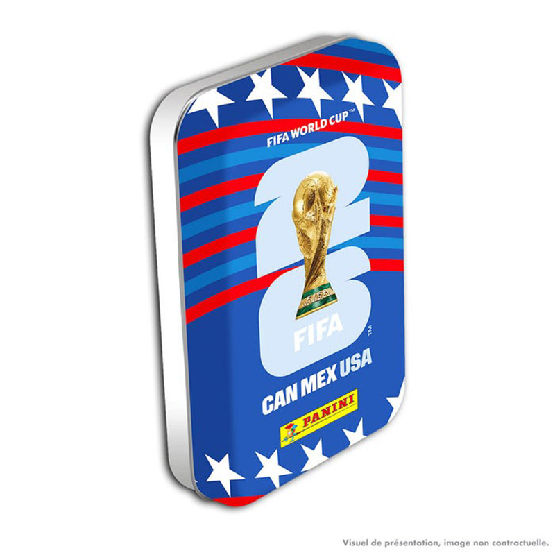 Coupe Du Monde Fifa 26TM Panini Stickers Boite Métal Mini 8 Pochettes