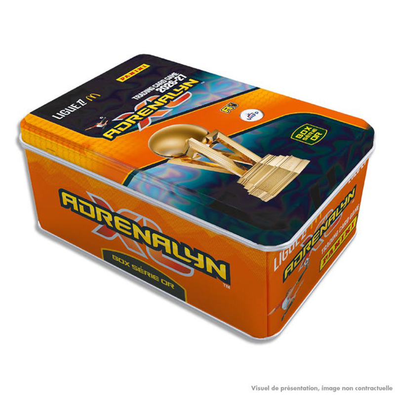 Foot TCG Adrenalyn Ligue 1 Mc Donalds 2026-27 Boite Métal Série Or 45 Cartes 
