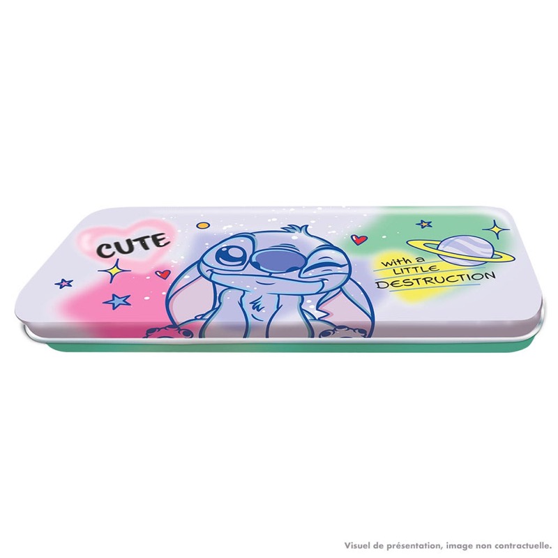 Disney Stitch TC 2 Boite Métal Pencil 5 Poch 1 Carte EL