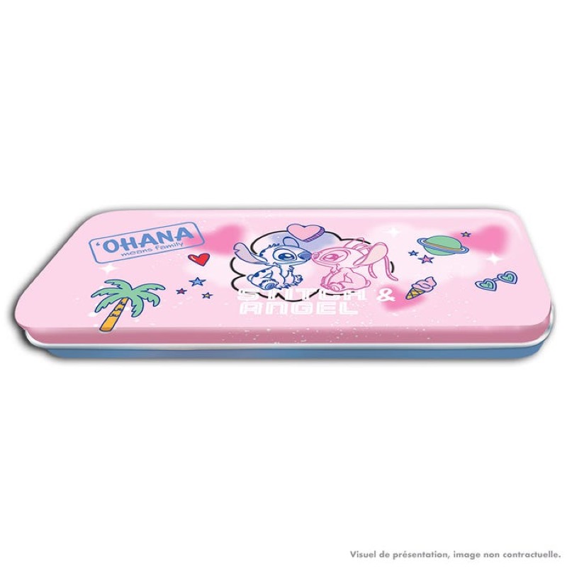 Disney Stitch TC 2 Boite Métal Pencil 5 Poch 1 Carte EL