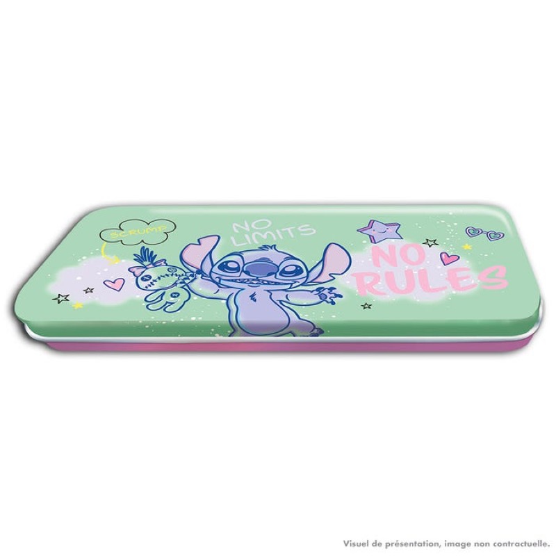 Disney Stitch TC 2 Boite Métal Pencil 5 Poch 1 Carte EL