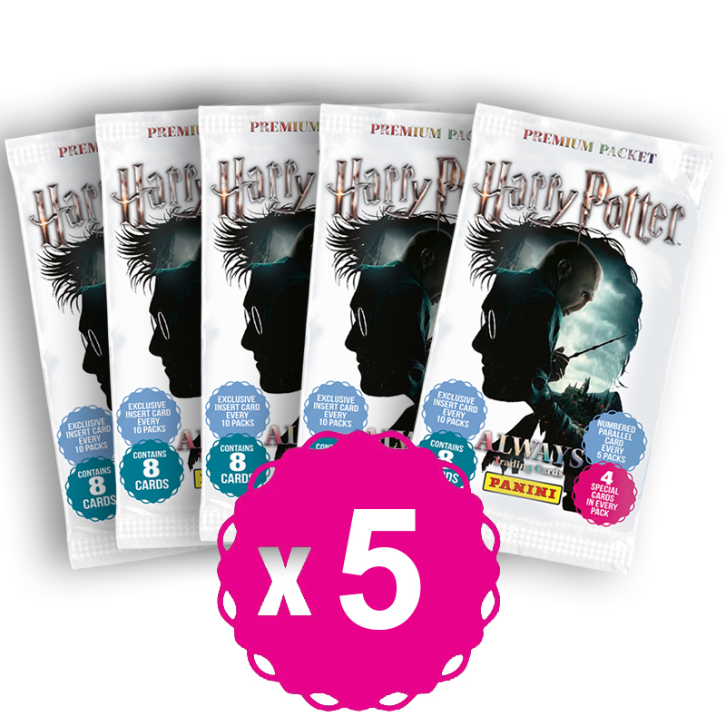 Harry Potter Always TC Blaster Box 5 Pochettes Premium 8 Cartes