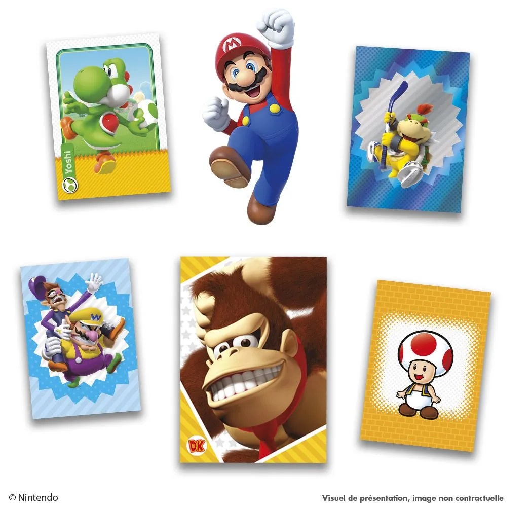 Panini Super Mario Trading Cards 18 Pochettes 144 Cartes