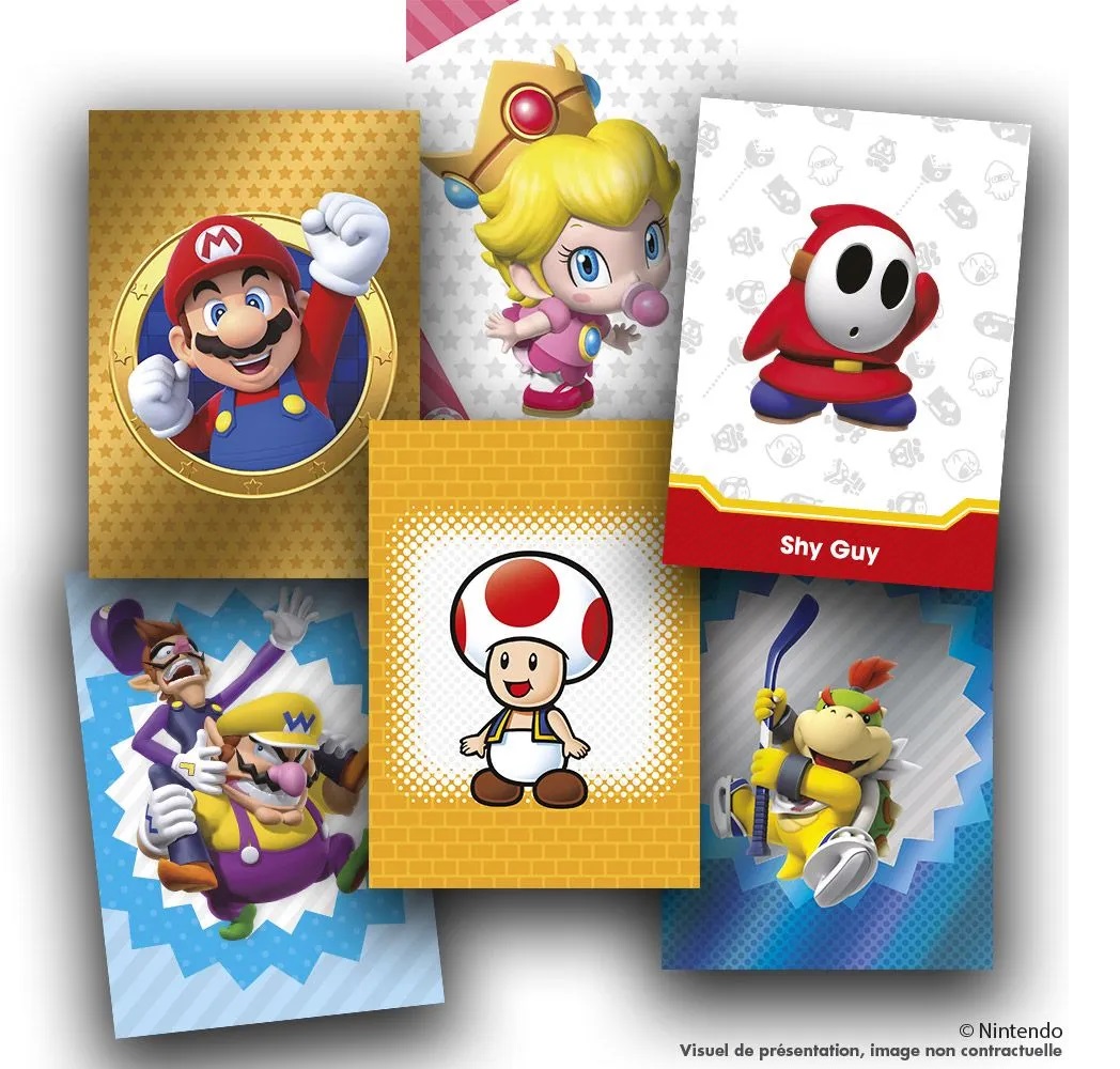 Panini Super Mario Trading Cards 18 Pochettes 144 Cartes