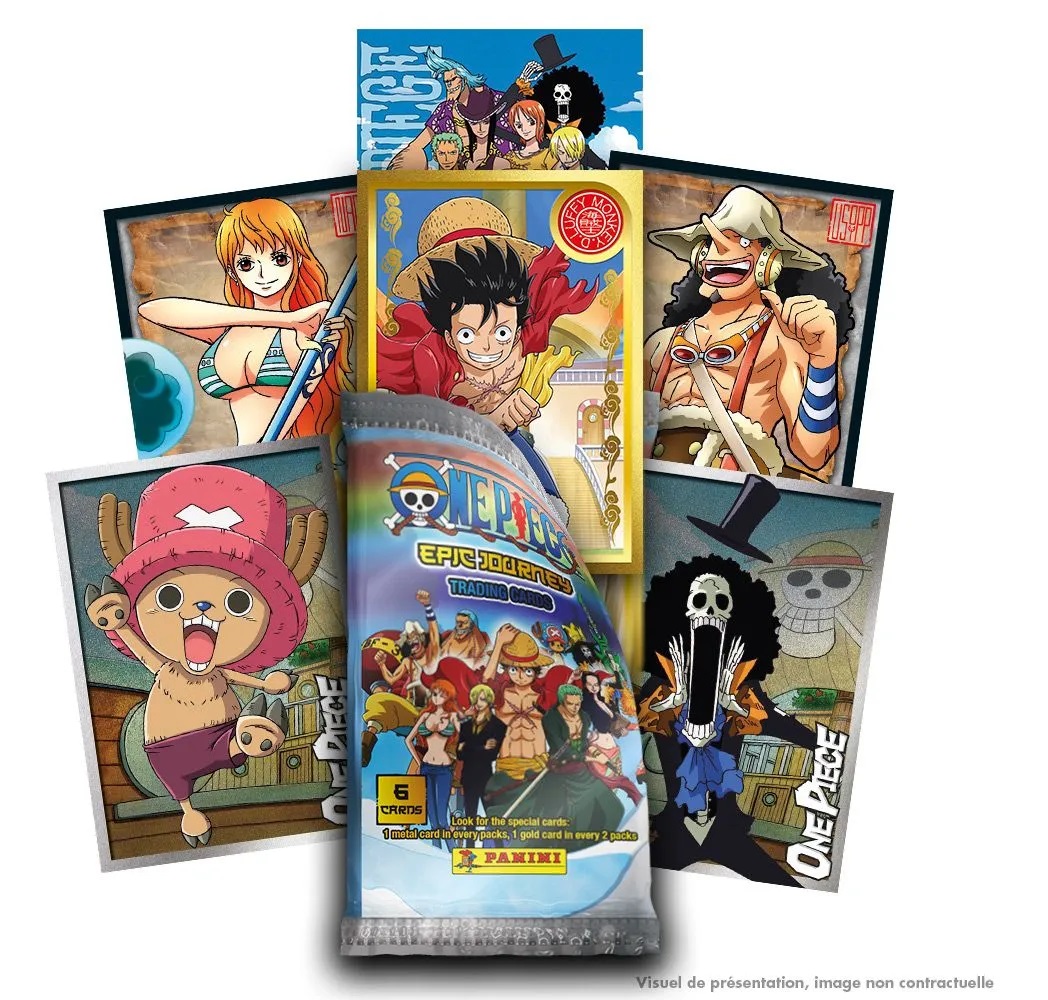 Panini One Piece Trading Cards 18 Pochettes 144 Cartes