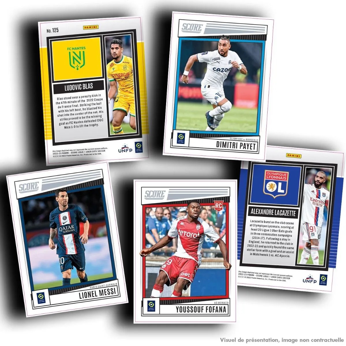 Panini Soccer Trading Cards Score Ligue 1 Uber Eats 2022 2023 12 Fat Pack 360 Cartes