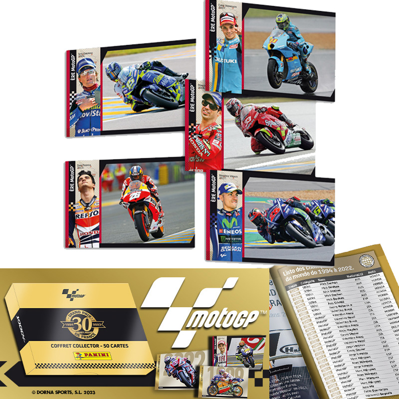 Moto Gp Le Mans Trading Cards Collector Box 50 Cartes