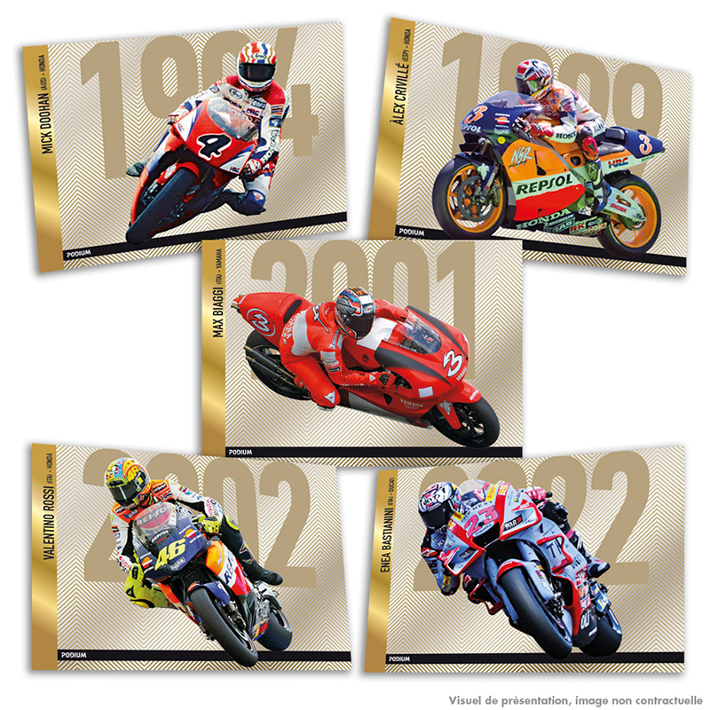 Moto Gp Le Mans Trading Cards Collector Box 50 Cartes