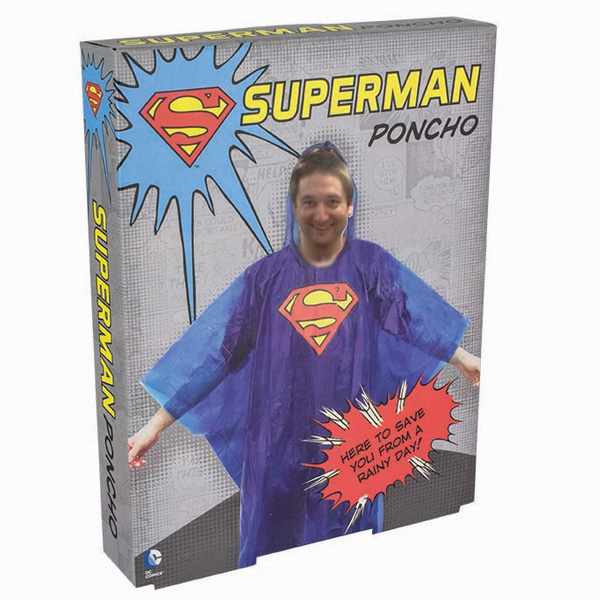 DC Poncho Superman Taille Unique