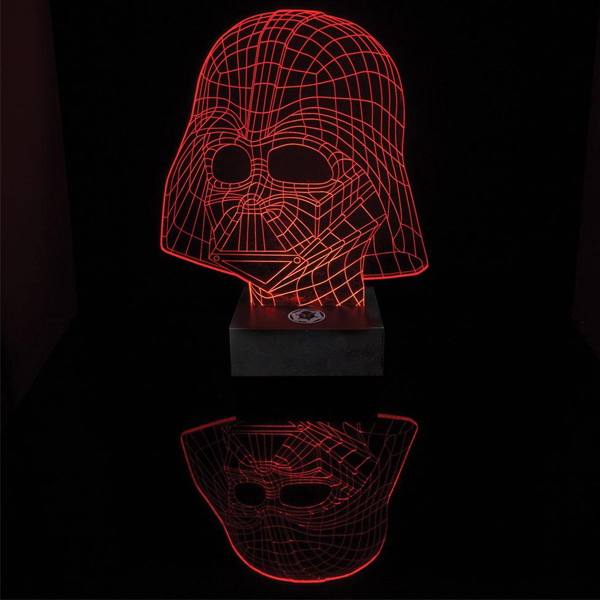 SW Lampe Darth Vader Effet 3D 25cm