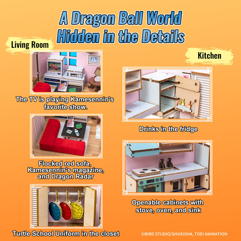 DBZ Dragon Ball Puremind Wooden Kit Kame House