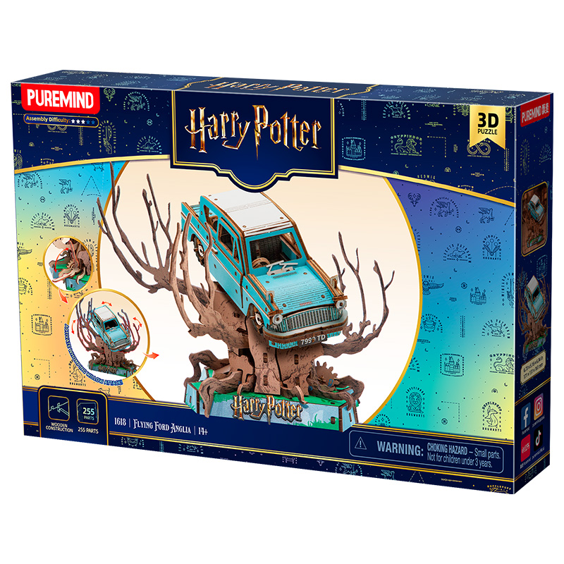 Harry Potter Puremind Wizarding Diorama Series Flying Ford Anglia