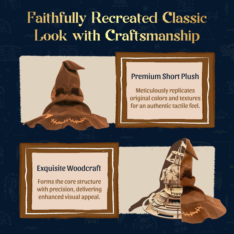 Harry Potter Puremind Wooden Magic Collectibles Talking Sorting Hat